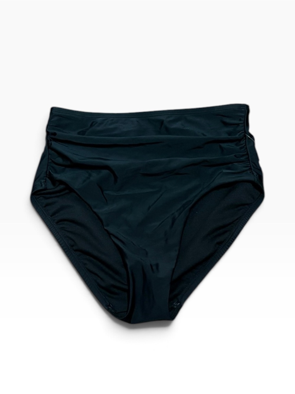 Shade & Shore Black High-Waist Swim Briefs, Size S New